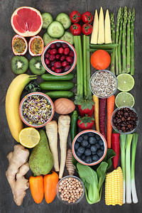 健康生活的健康食品概念图片