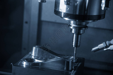CNC碾磨机用固体半径端磨粉工具切除注射模具部分Mo图片