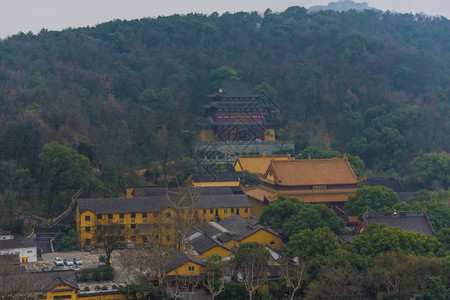 浙江平湖杭州Leifeng塔西湖风景背景