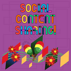 社会内容分享社交媒体网站和博客内容的概念图片传播图片