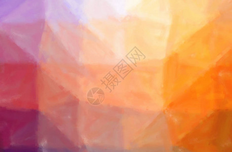 睡莲油画橙色和紫色干燥粉刷油画漆背景说背景