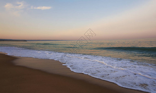 保加利亚金沙滩的黑海黄昏白日图片