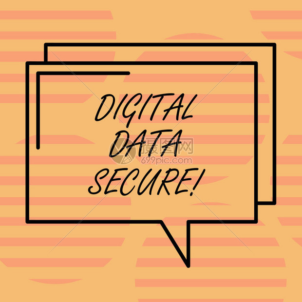 文字书写文本数字据安全防止未经授权访问计算机和网站的商业概念矩形轮廓透明漫画语音气泡图片