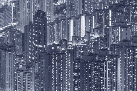 香港市高楼民宅大楼图片