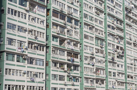 香港城市高层住宅外立面图片