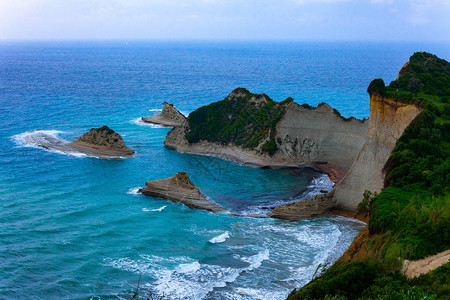 高岩山的美丽海景图片