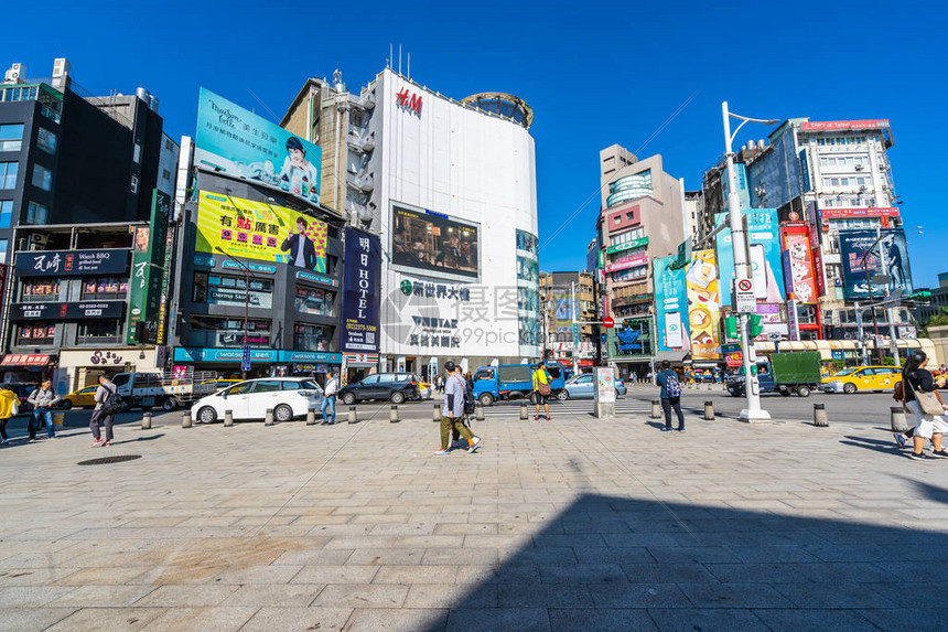 Ximending市场是泰佩流行买新时装找吃图片