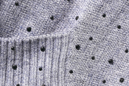 编织机器编织毛线缝纫近身宏观射图片