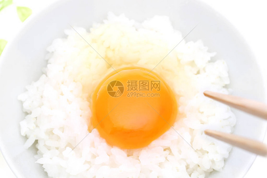 日式生鸡蛋拌饭图片