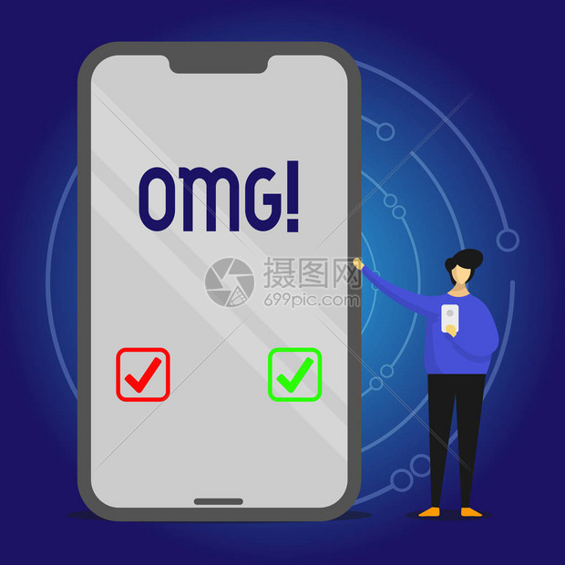 展示OmgBusiness概念的笔记本Oh图片