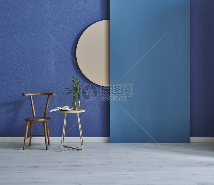 现代深蓝色石墙纹理墙蓝色装饰墙室内概念墙壁背景镶木地图片