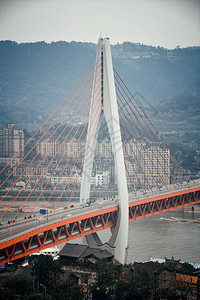 重庆的桥梁特写图片