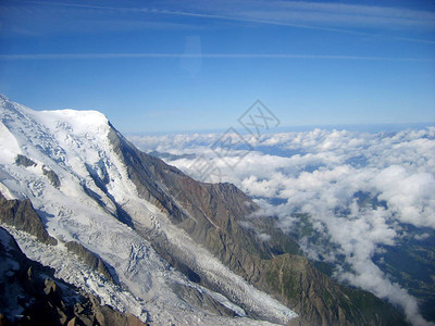 Blanc山群夏季风景见Aiguilledu图片