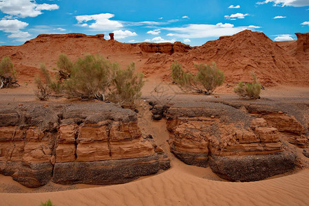 蒙古戈壁沙漠中部图片