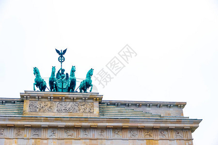 勃兰登堡门是18世纪在德国柏林的新古图片