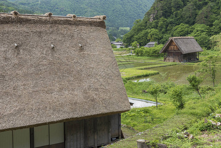 白川乡历史村的农家白川乡是位于日本岐阜县的日本联合国教科文组织图片