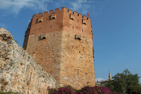 土耳其阿拉尼亚的红塔图片