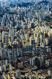 大城市的空中景象巴西图片