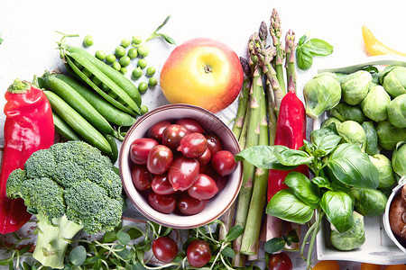 蔬菜和水果抗氧化剂维生素和纤维含量高图片