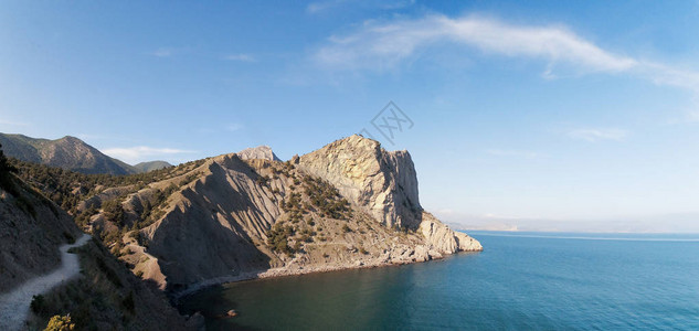 黑海和克里米亚山脉的风景图片