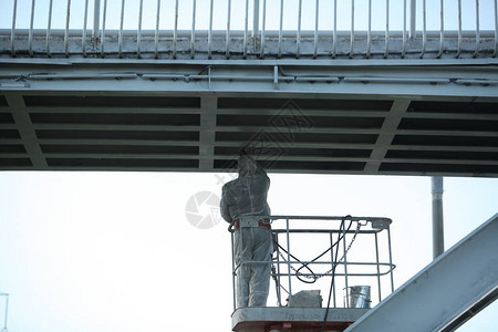 屋面防水工人画桥维修理念背景