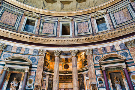 意大利罗马万神殿内部图片