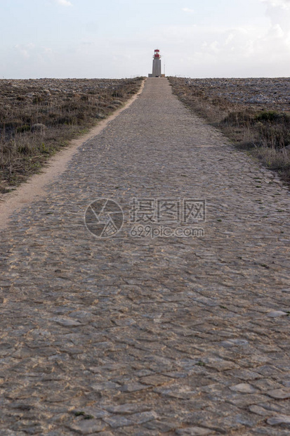 葡萄牙萨格里斯堡垒的灯塔风景图位于葡萄牙图片