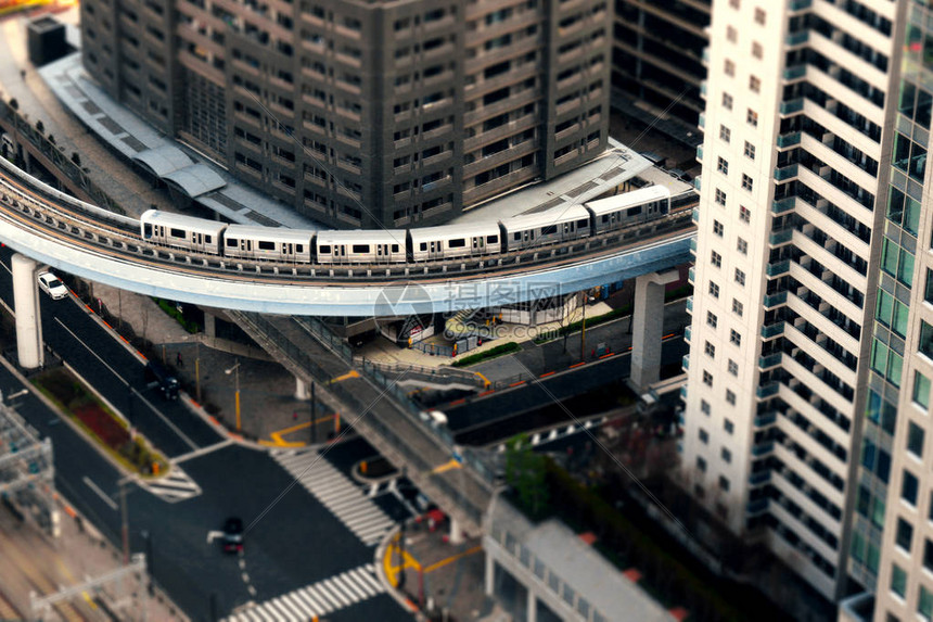 东京滨海新交通临海线百合海鸥号列车的立体模型照片图片