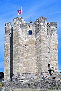 12级台风城堡是一座级保护的诺曼中世纪城堡背景