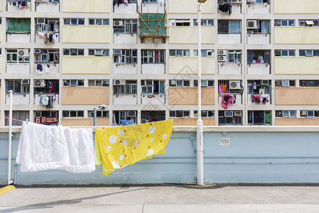 香港市高层住宅楼外观图片