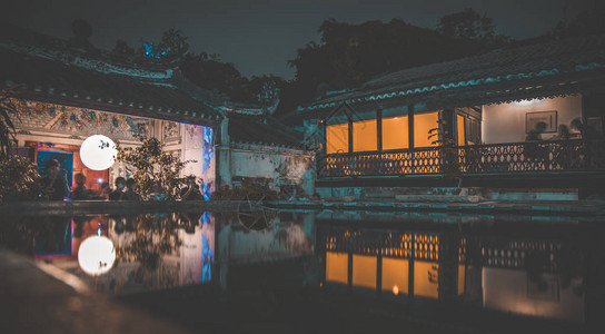 泰国夜景曼谷街景图片