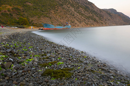 船舶搁浅和景观土耳其图片