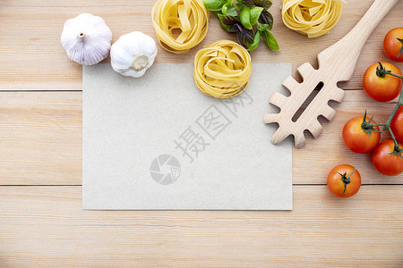 意大利食品概念和菜单设计图片