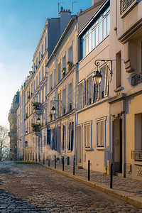 巴黎的蒙马特一条非常浪漫的巴黎街道图片
