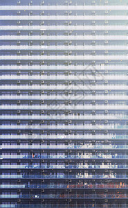 建筑标高密度住宅公寓现代玻璃和钢结构风格城市住宅和豪华城市生活图片
