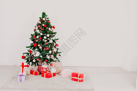 圣诞节背景圣诞树礼物新年图片