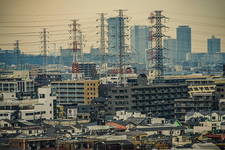 从梅园大仓山可以看到的川崎市街道图片