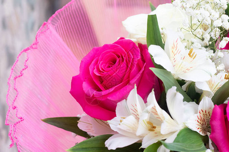 鲜花盛开的花束花玫瑰的背景美丽的花朵节日背景图片