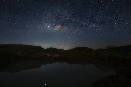 银河景观银河背景夜空与星和银河图片