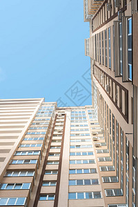 高层住宅楼为家庭新建的高层住宅一栋高层住宅楼的正面高层建筑现代建筑天际图片