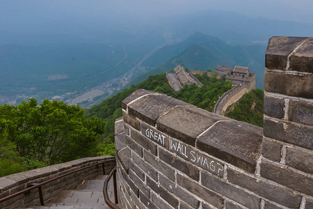 八达岭长城北京旅游与建筑背景图片