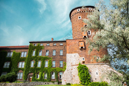 波兰克拉科夫的Wawel城堡Sandomi图片
