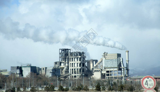 大气污染重工业区背景图片