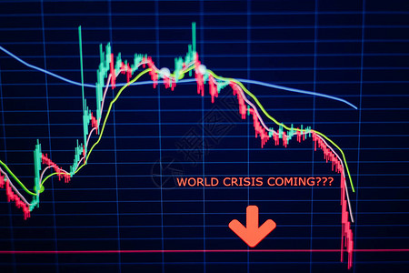 外汇图表股票下跌崩盘股市价格下跌世界危机恐图片