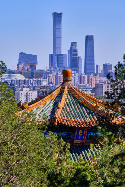 北京市中心商业区的天窗图片