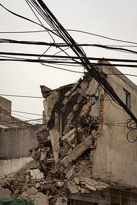 拆除北京郊区的老房子图片