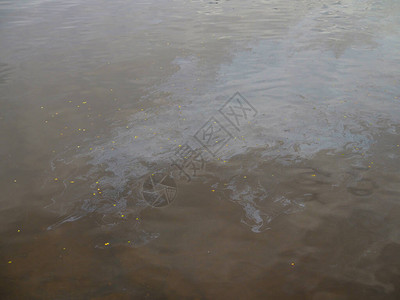 水面上的油膜油膜污染水面图片