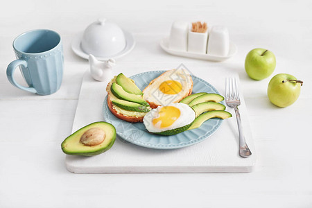 健康的早餐或小吃健康饮食饮食的概念早图片