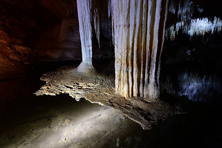 西澳大利亚州MargaretRiver地区LakeCave背景图片