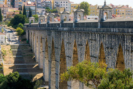 AqueductAguasLivres或葡萄牙语图片